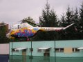 Mi-2 OM-KJP vyfotená v nemocnici v Žiline 14. 9. 2005. Foto: Václav Kudela 