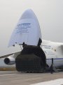 Antonov An-124 Ruslan otváranie nákladného priestoru, Foto: Pavol Svetoň